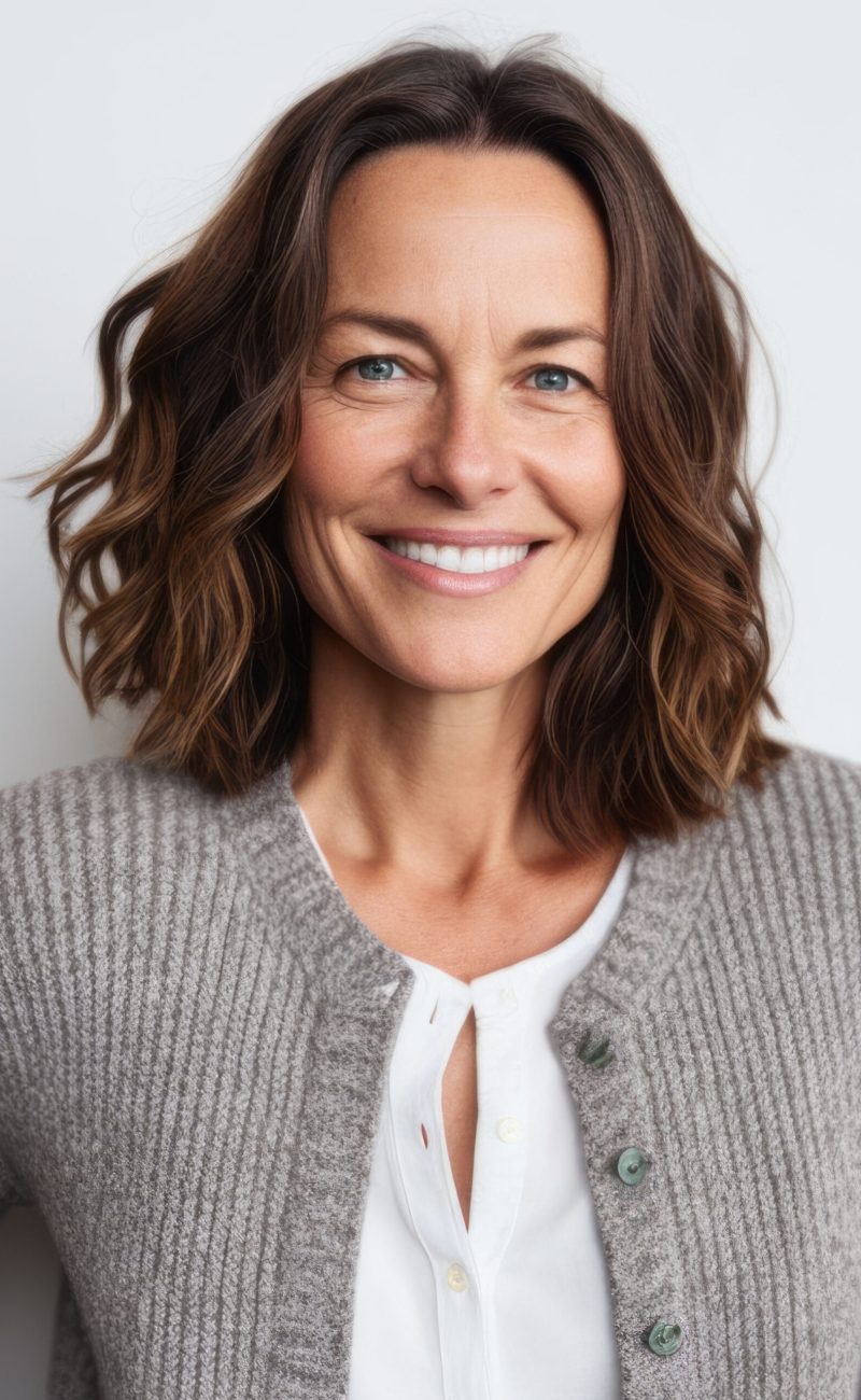 Medium shot portrait photography of a pleased woman in her 40s t Medium shot portrait photography of a pleased woman in her 40s t